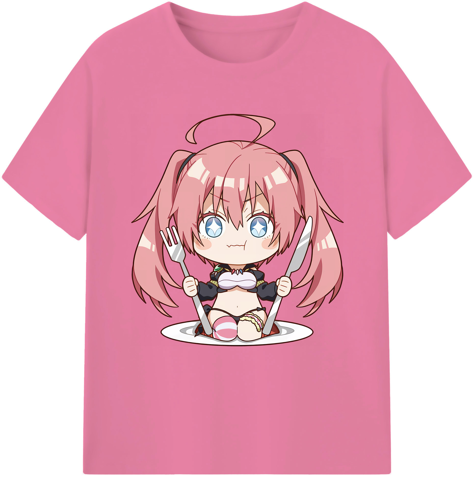 （画像用） 転スラ Regarding Reincarnated to Slime 綿100％半袖Tシャツ（フロントプリント）
